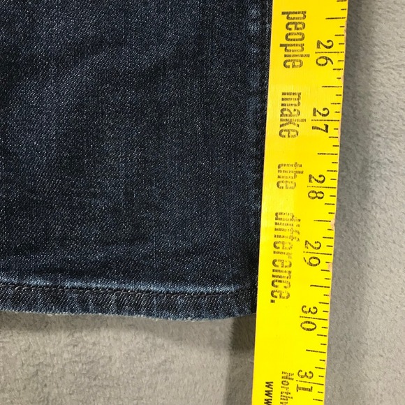American Eagle Dreamy Drape Super High Rise Baggy Wide Leg Jeans Dark 16 Short - Picture 3 of 13